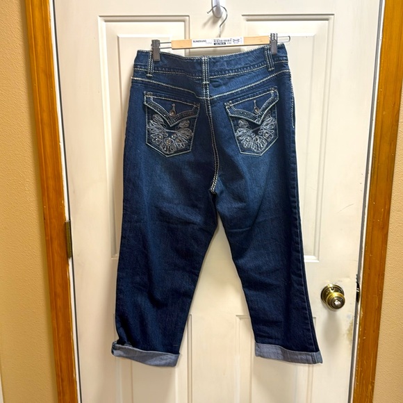 Nine West Jean  Date Night Fit capri shorts size 12 - Picture 3 of 9